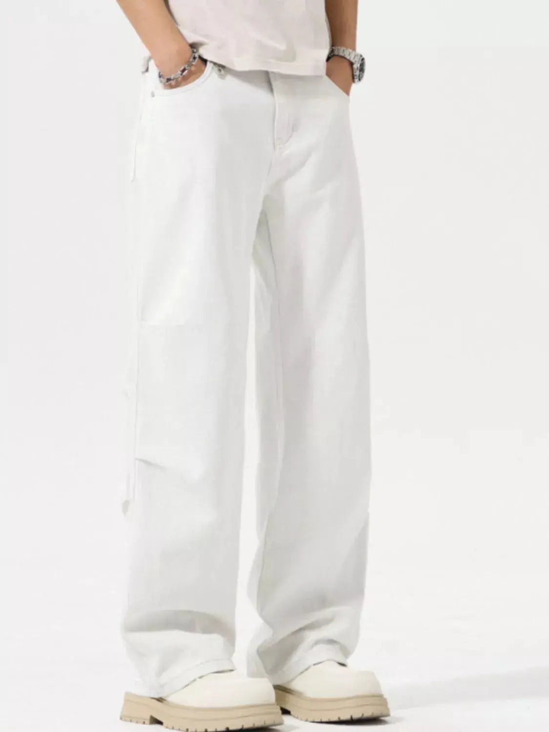 Men's Full Size Wide Leg Casual Jeans Plus Size Simply Love