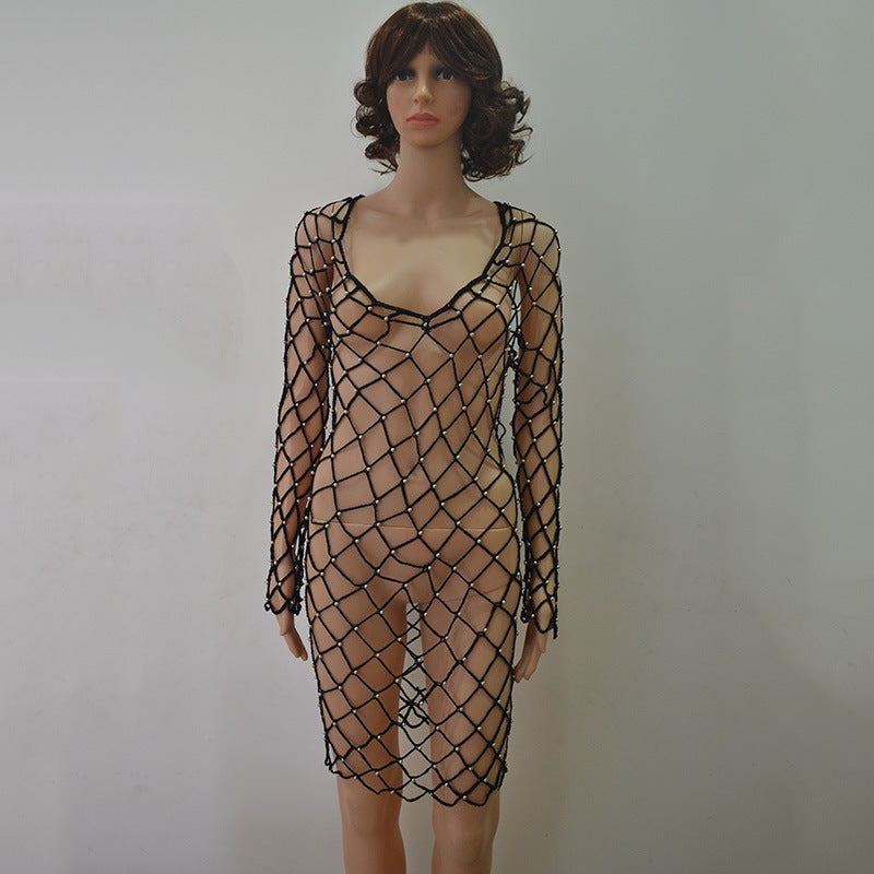 Summer Beach Cover up Bikini Strap Vest Dress Hand Crocheting Sun Protection Clothing for Women Bella Mia