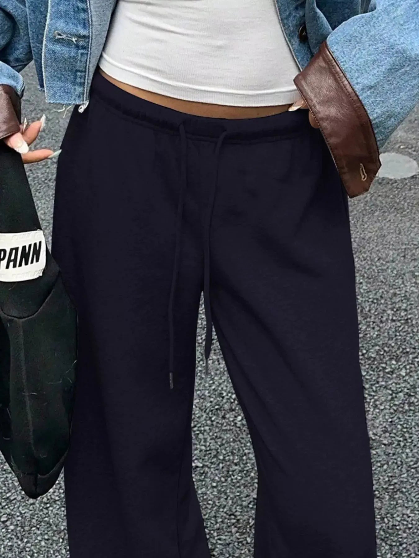 Wide Leg Drawstring Sweatpants Simply Love