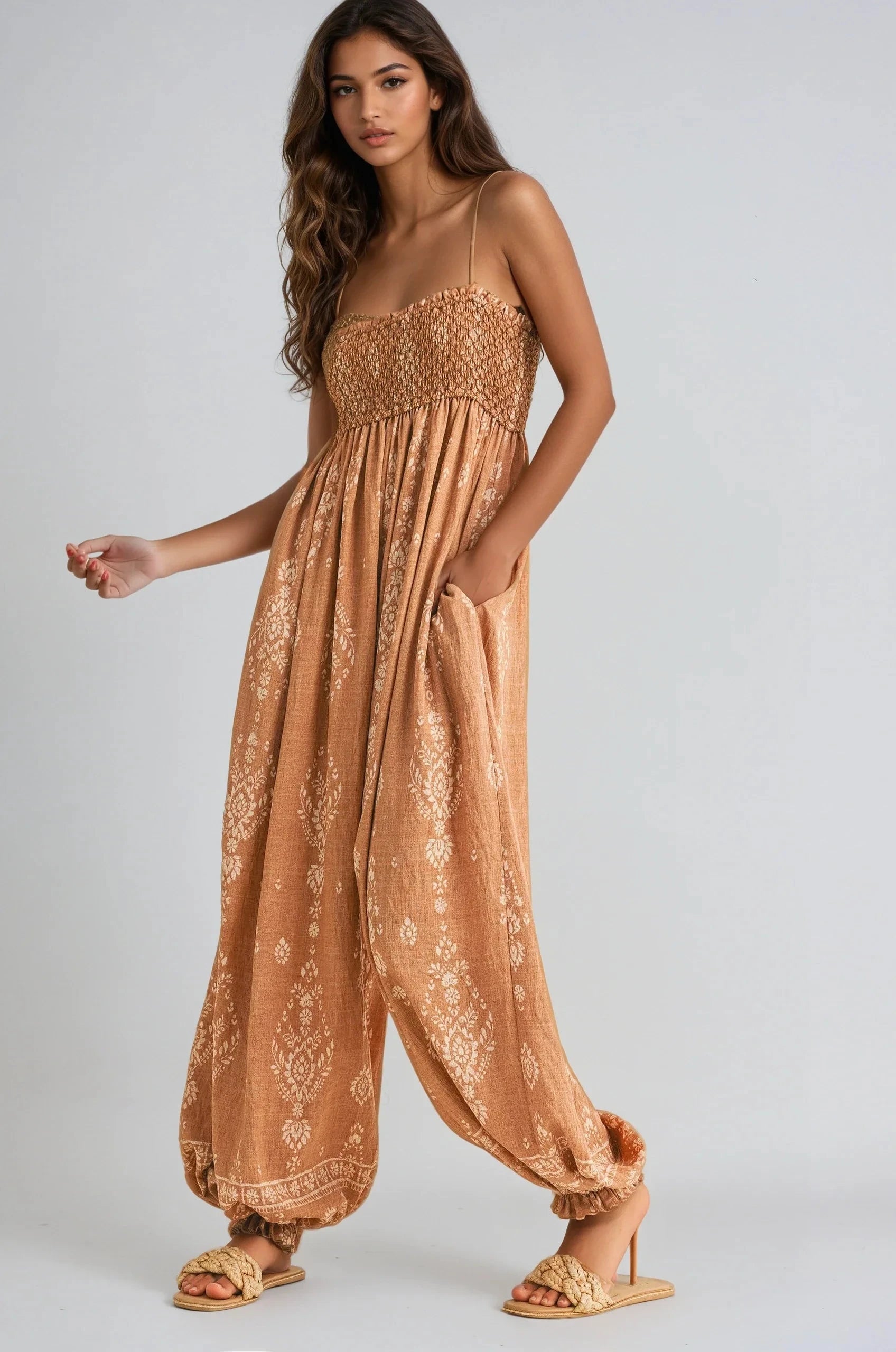 Wildflower Dreams Balloon Jumpsuit Fitkitty Culture Athleisure Wear, Yoga Wear & Women's Clothing