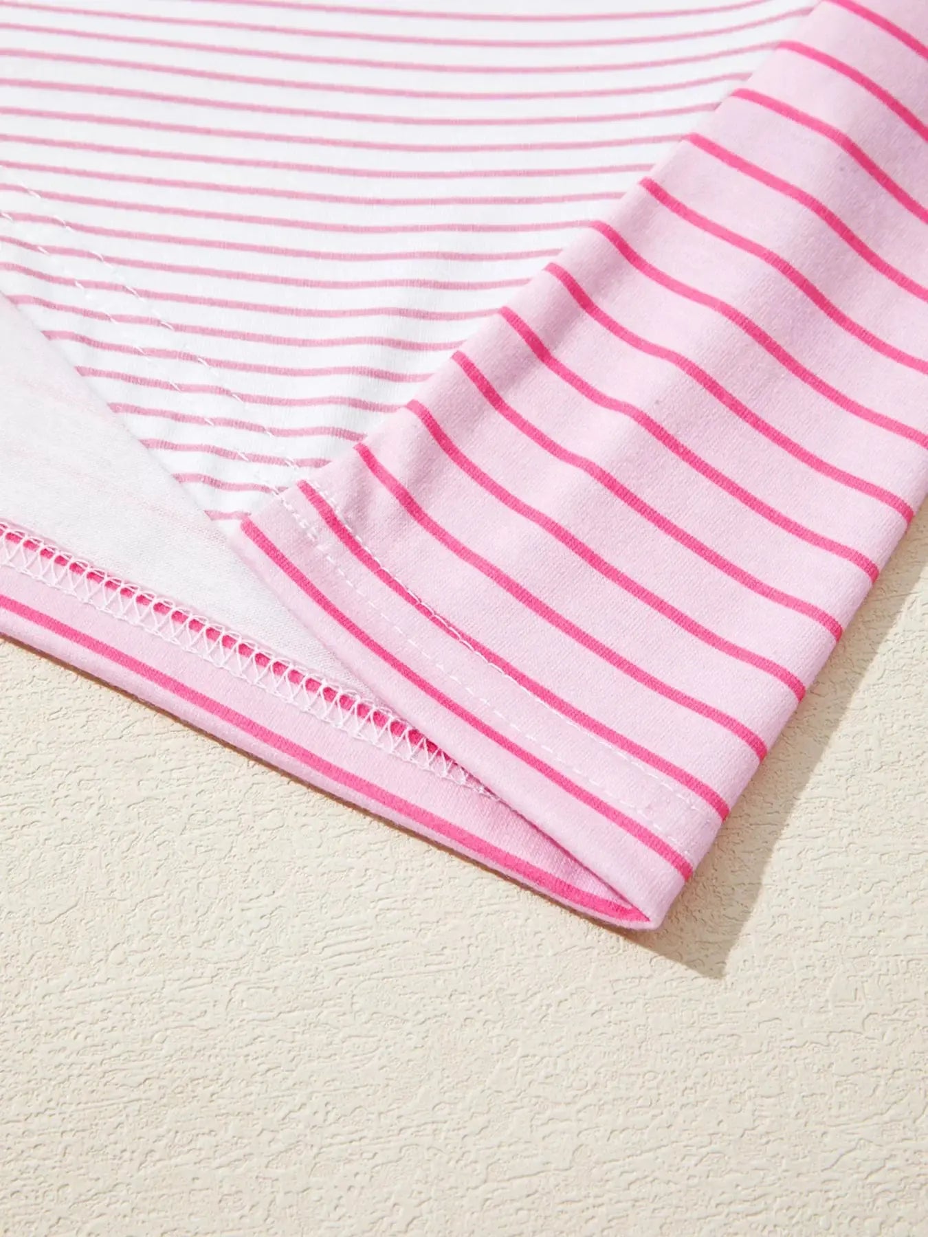 Striped Colorblock Exposed Seam Casual Long Sleeve Top Polyester Blend Simply Love