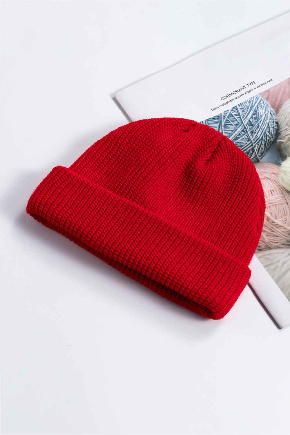 Cozy Rib-Knit Cuff Beanie.