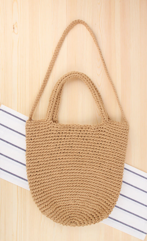 One Shoulder Woven Bag Bohemian Vacation Straw Bag Bella Mia