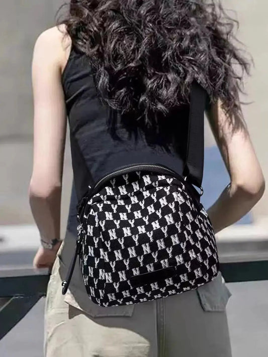 NY Pattern Canvas Crossbody Bag Simply Love