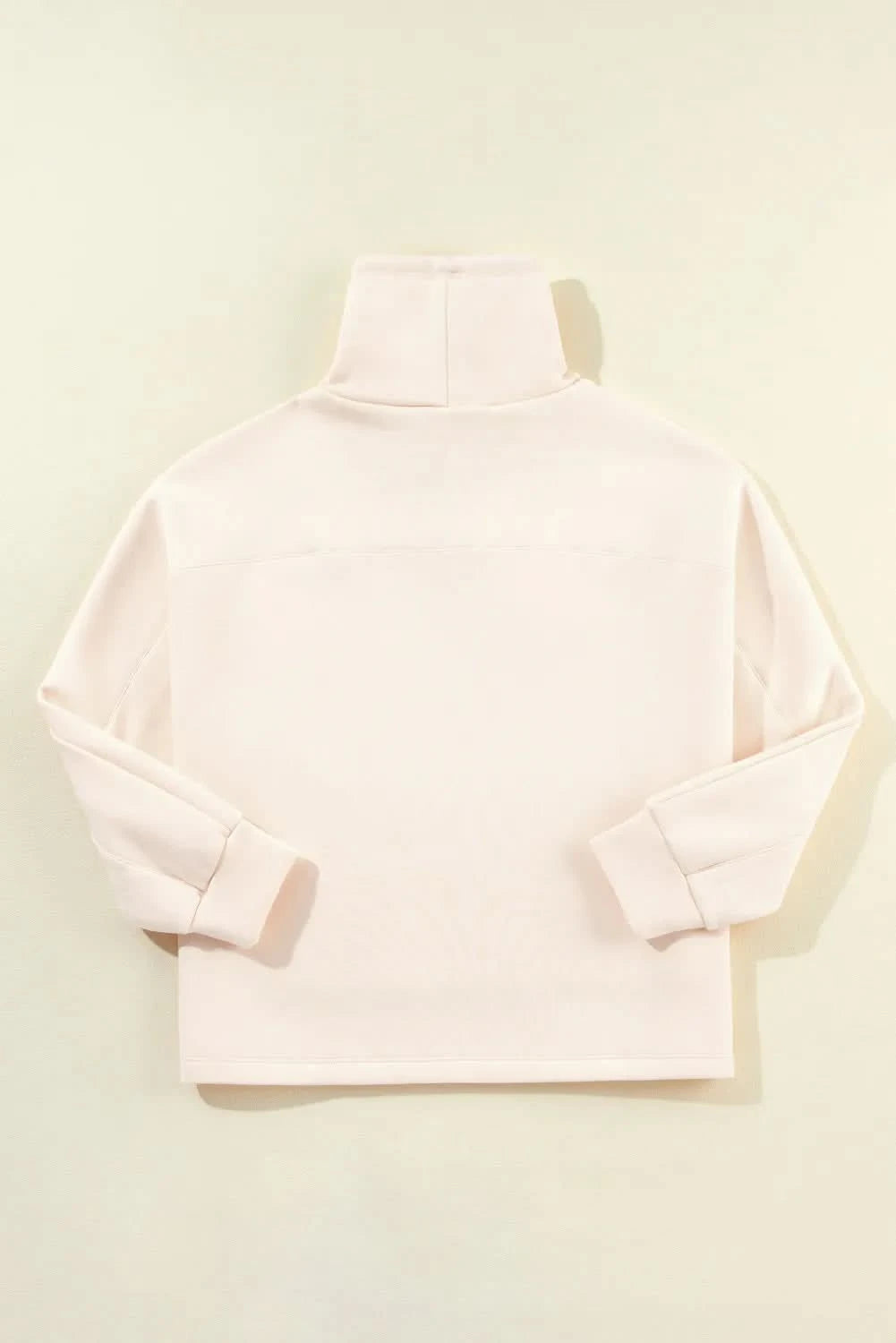 Drawstring Turtleneck Long Sleeve Sweatshirt