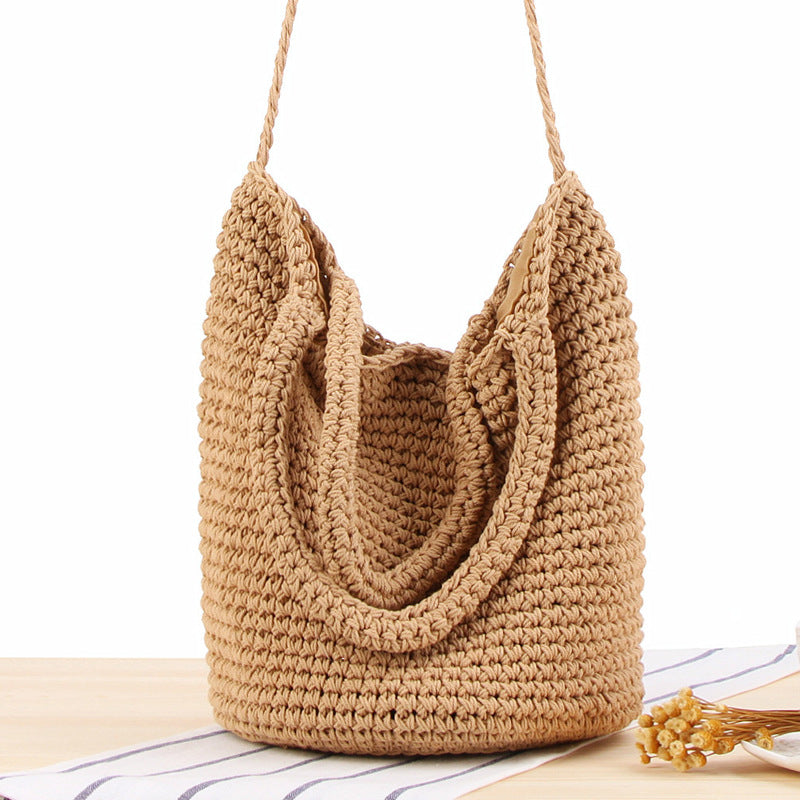One Shoulder Woven Bag Bohemian Vacation Straw Bag Bella Mia