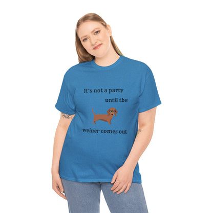 Dachshund Weiner Party Short Sleeve Tee