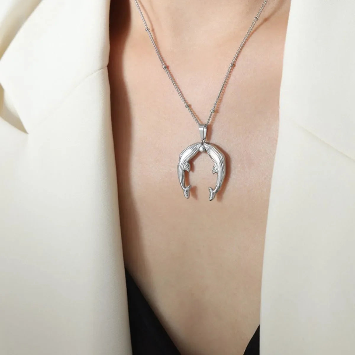 Lucky Charm Luxe Set – Gold Horseshoe Necklace & Earring Duo