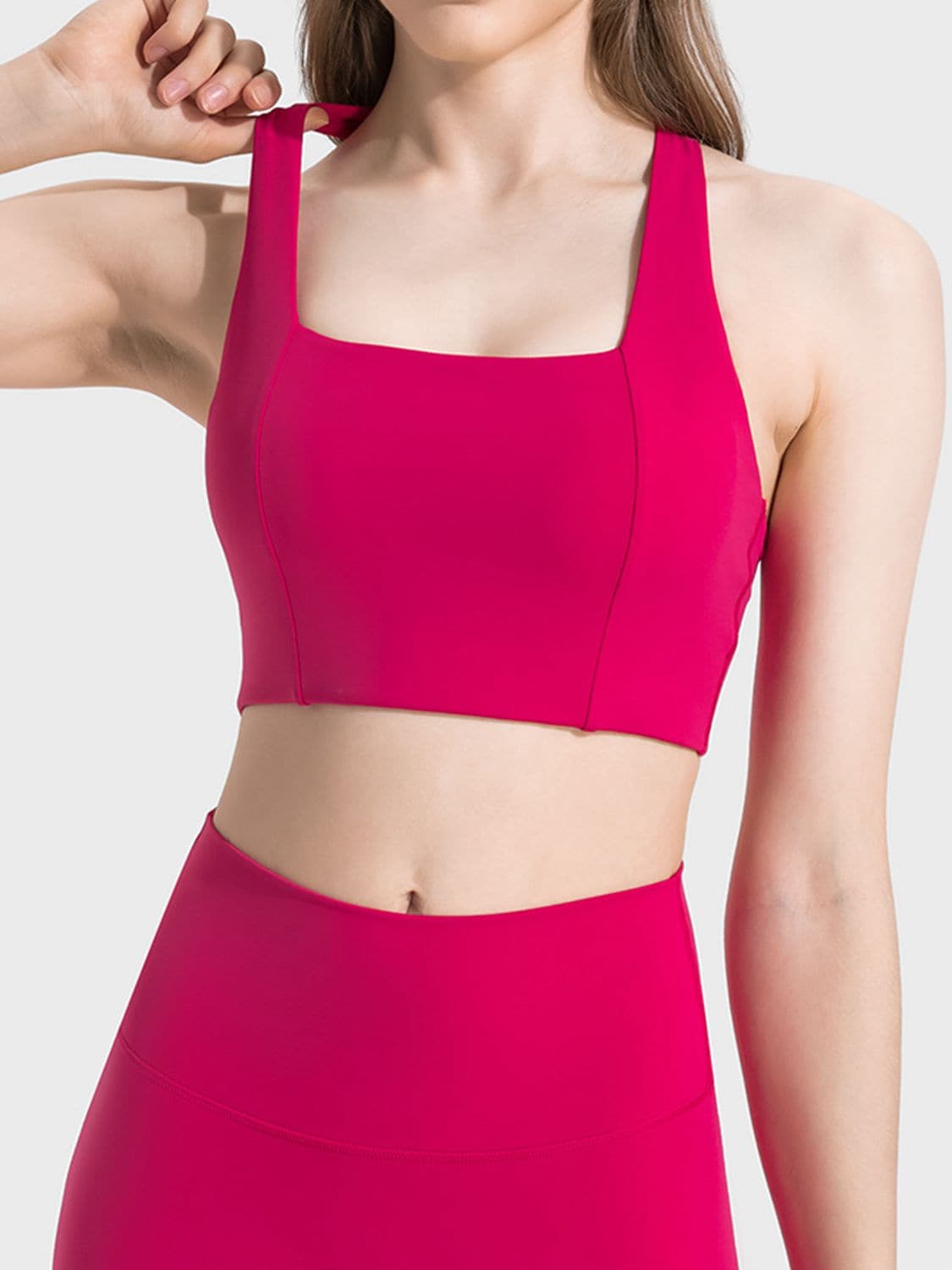 Scoop Neck Sports Bra.