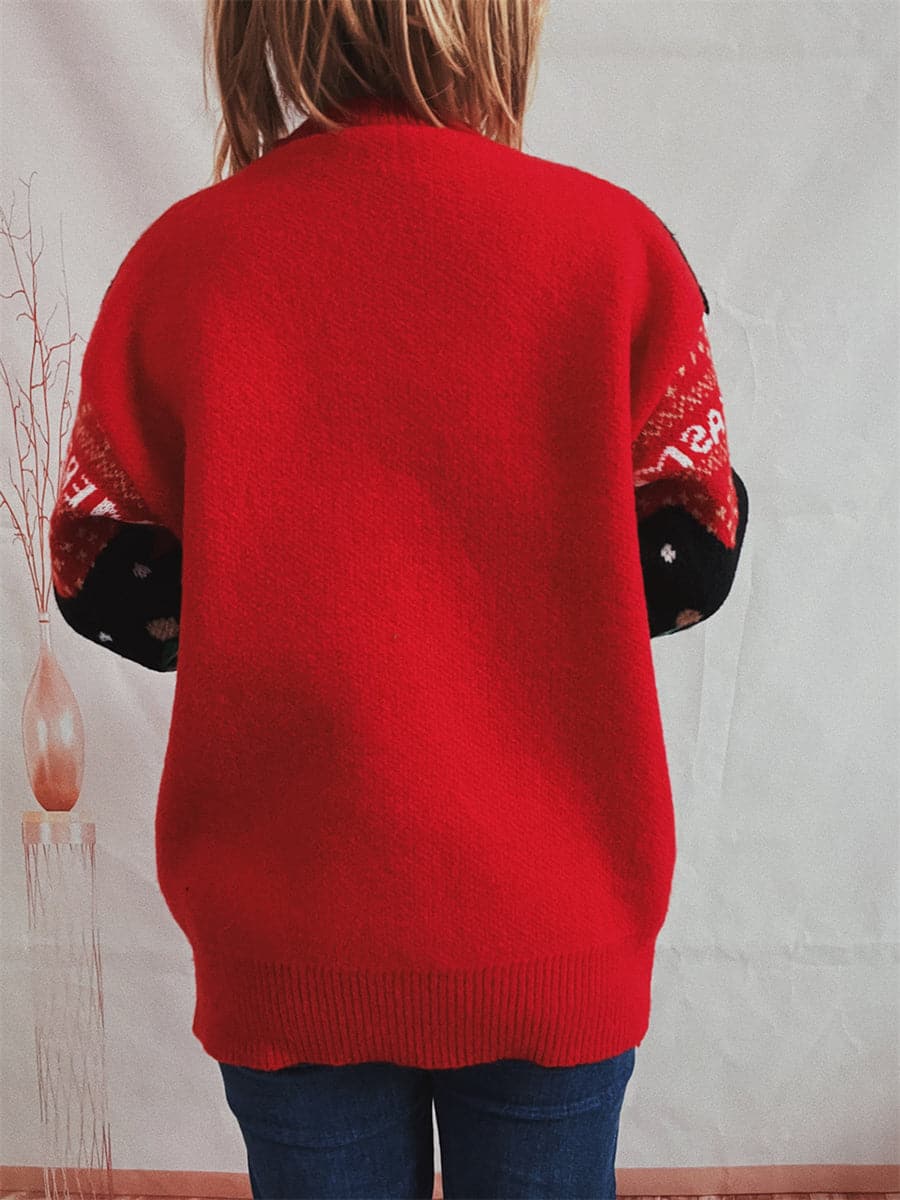 Christmas Element Long Sleeve Sweater.