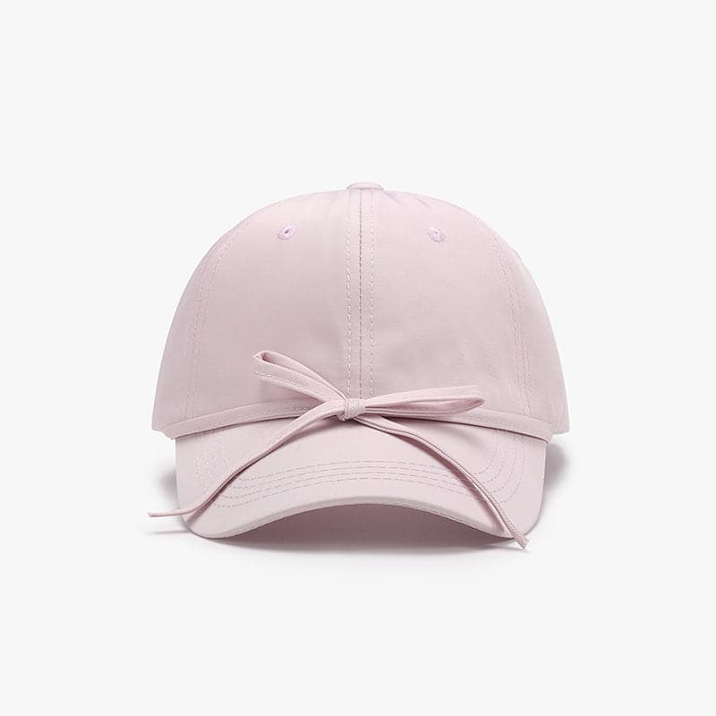 Tied Bow Cotton Baseball Cap.