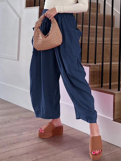 Full Size Wide Leg Pants with Pockets.