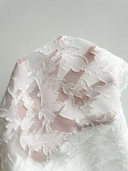 Plus Size Floral Flutter Sleeve Blouse with Smocked Back