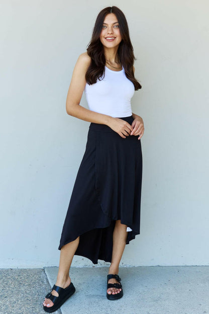 Ninexis First Choice High Waisted Flare Maxi Skirt in BlackExperience Elegance and Versatility
 Introducing the Ninexis First Choice High Waisted Flare Maxi Skirt in Black, a perfect blend of style, comfort, and functionalitLove Salve Choice High Waisted Flare Maxi SkirtTIKTOK