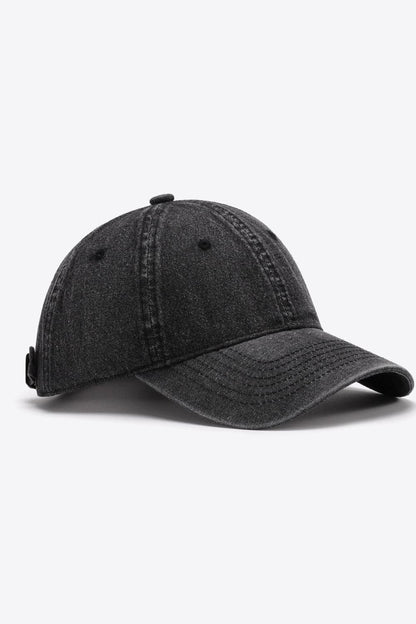 Plain Adjustable Baseball Cap.