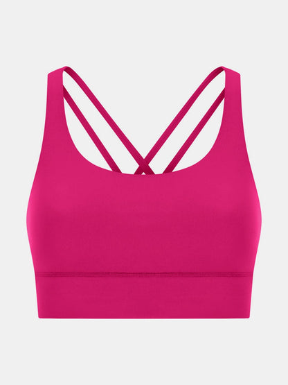 Crisscross Scoop Neck Active Tank.