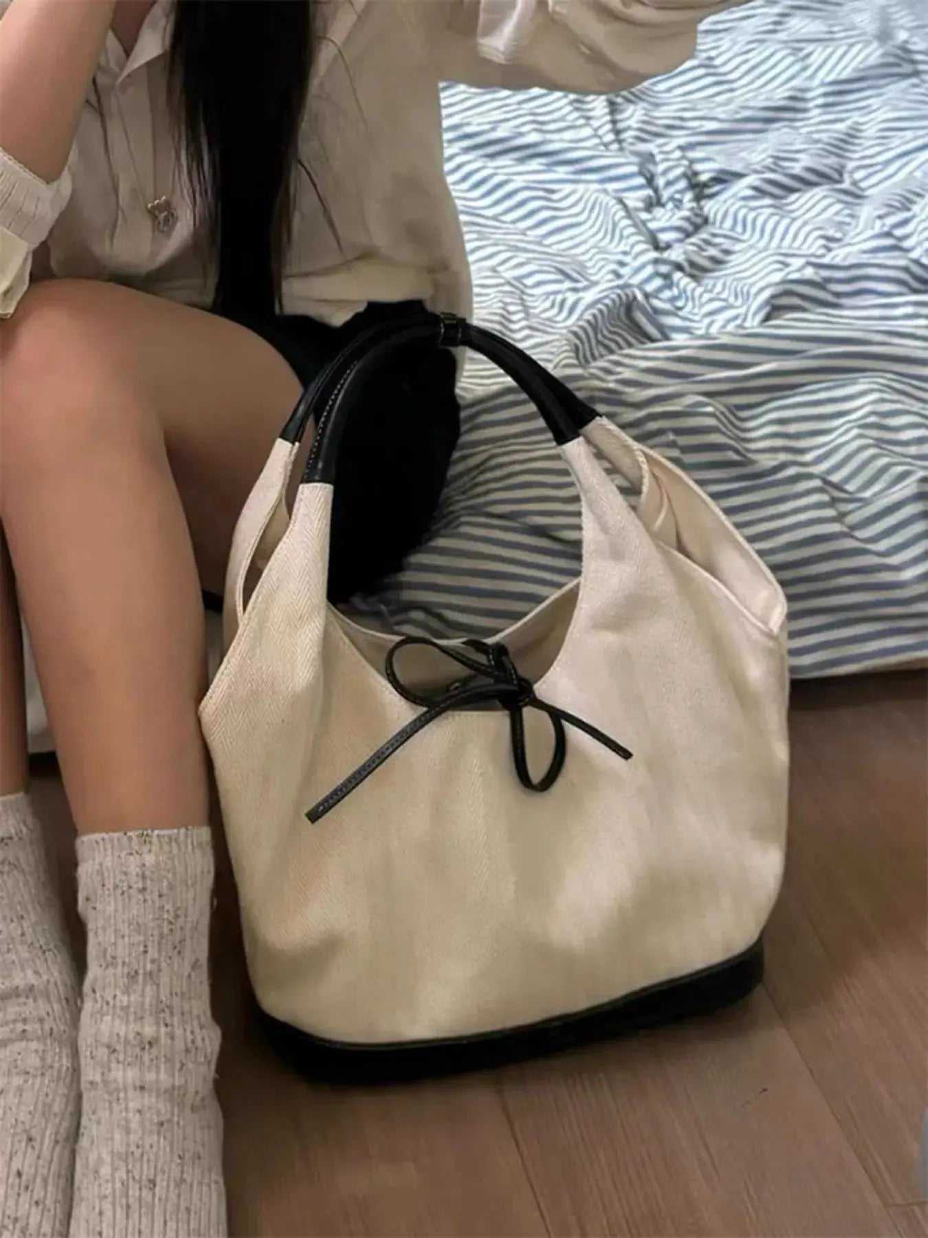 Tie Detail Shoulder Bag Simply Love