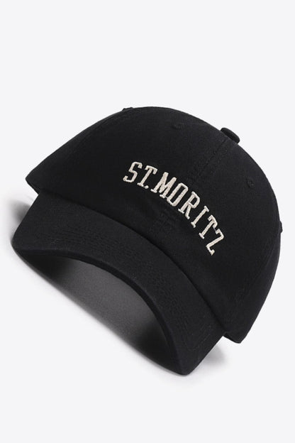 Embroidered Graphic Baseball Cap.