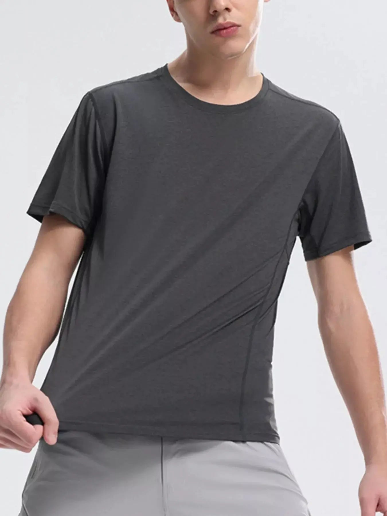 Men's Plus Size Round Neck Quick-Dry T-Shirt Simply Love