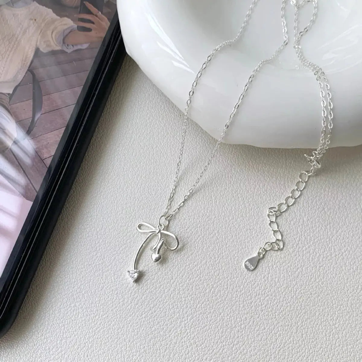 Bowknot Pendant Necklace Simply Love