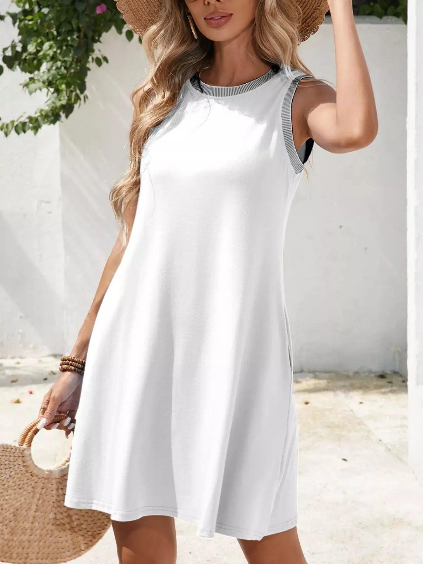 Sleeveless Casual Flowy Mini Dress Simply Love