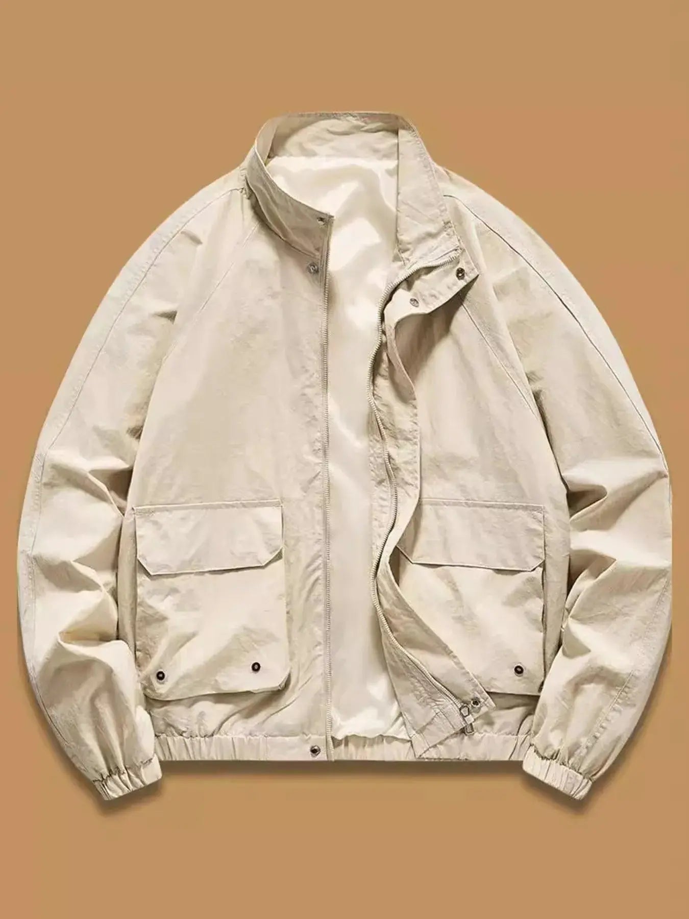Men's Plus Size Zip Up Long Sleeve Jacket Simply Love