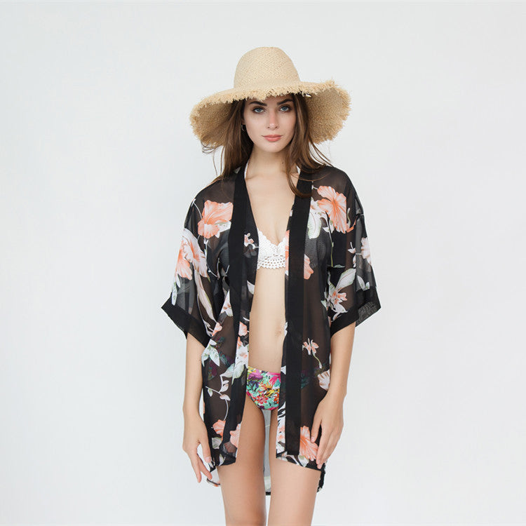 Simple Travel Travel Beach Bikini Sun Protection Cardigan Blouse Bella Mia