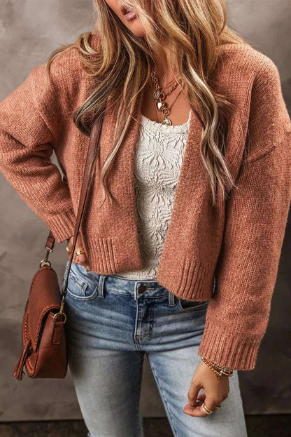 Cozy open front cardigan - soft blend