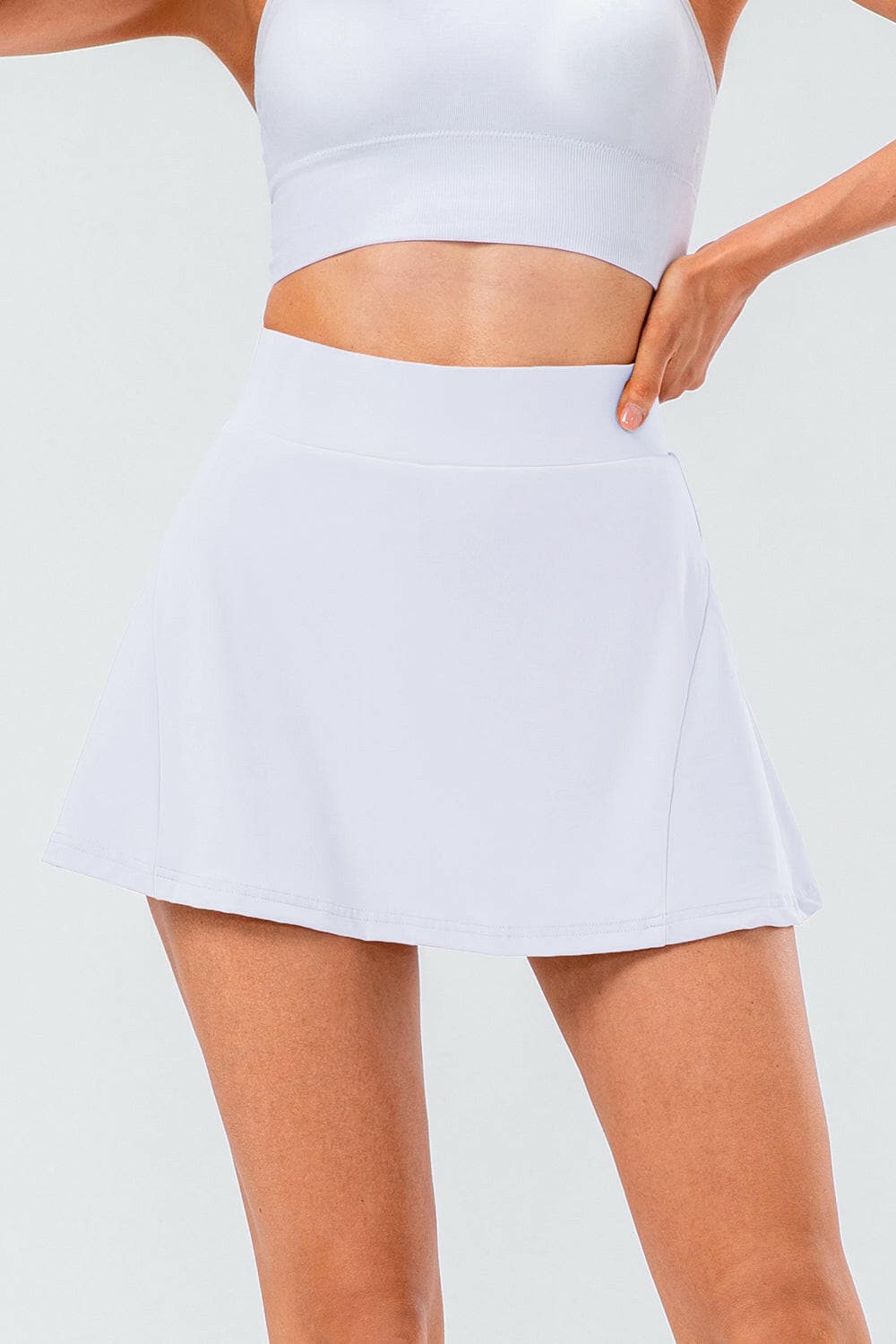 High Waist Pleated Active Skirt.