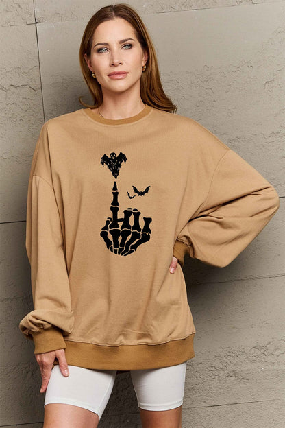 Spooky Chic Halloween Sweatshirt