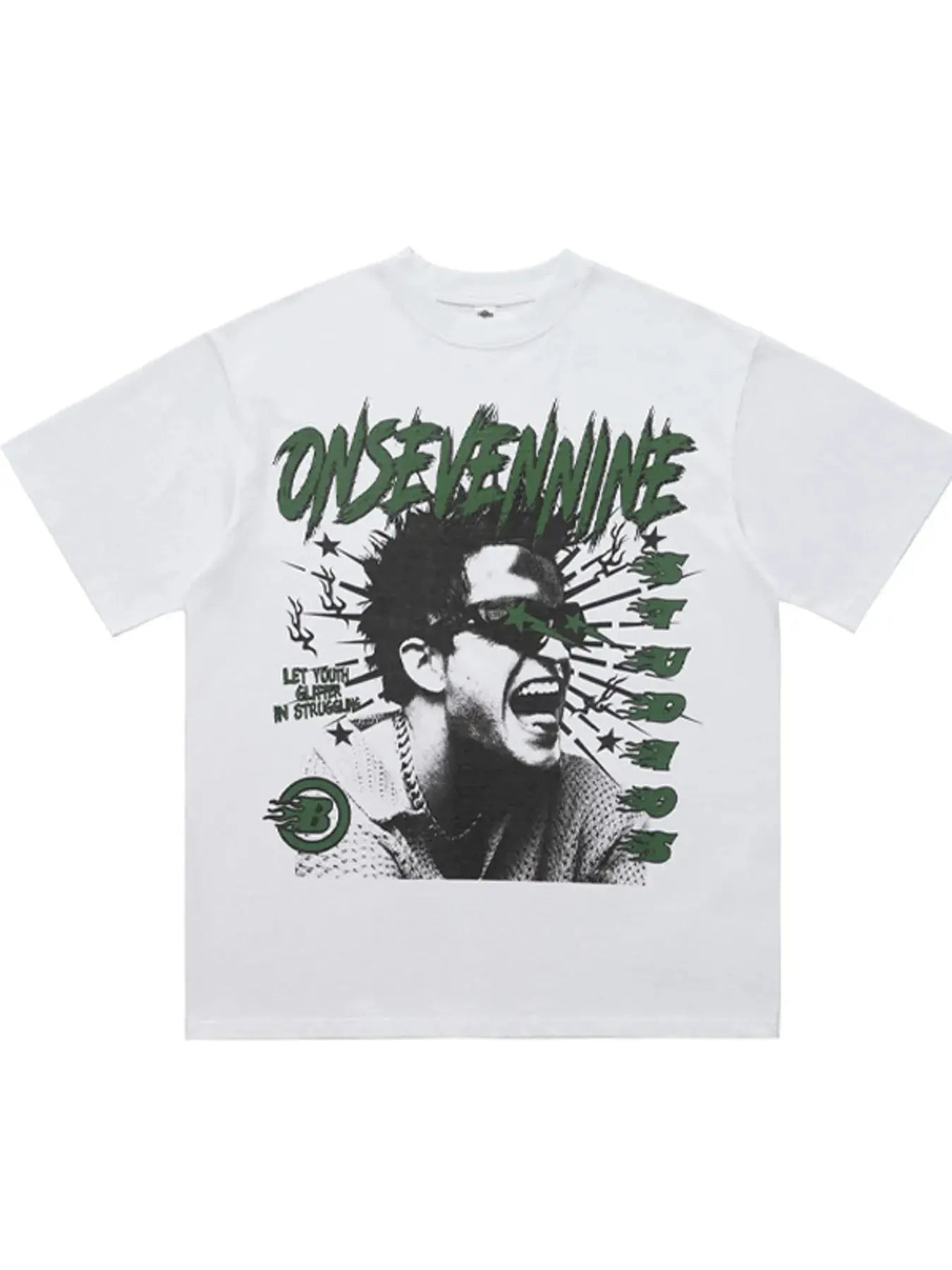 Men's Graphic Round Neck Oversized T-Shirt Simply Love