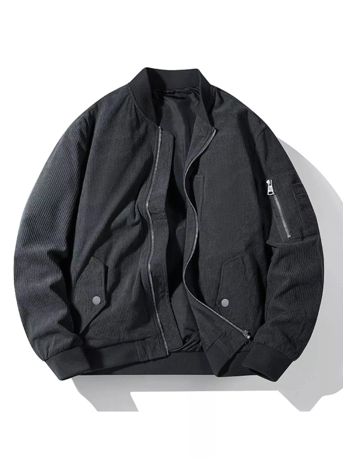 Men's Plus Size Zip Up Long Sleeve Jacket Simply Love