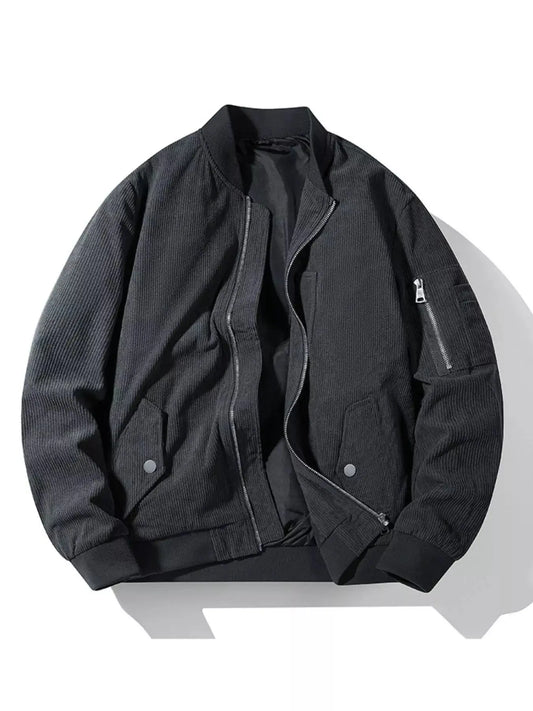Men's Plus Size Zip Up Long Sleeve Jacket Simply Love