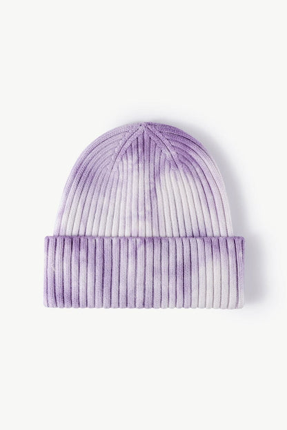 Tie-Dye Ribbed Cuffed Beanie.