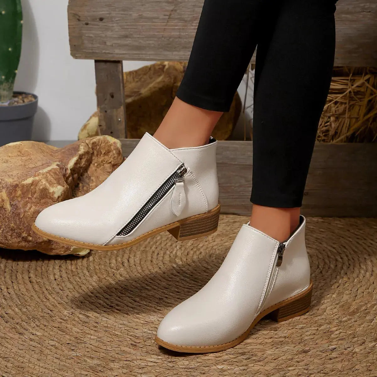 Block Heels Ankle Boots Simply Love