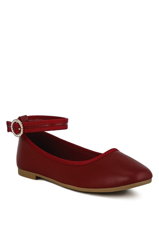 Danseur chic ankle strap flats