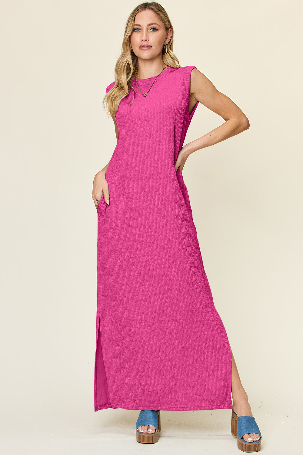 Double Take: Mock Neck Maxi Dress
