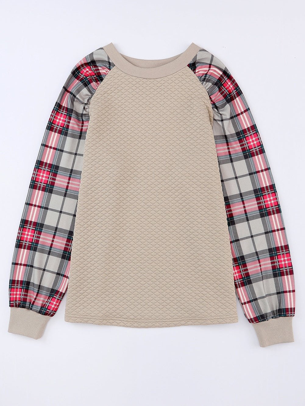 Everyday Plaid and Knit Hoodie