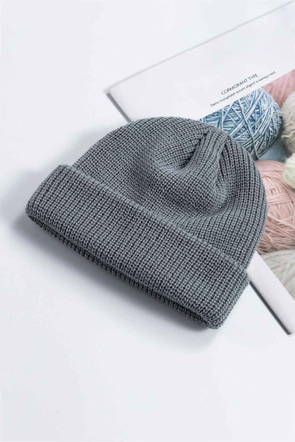 Cozy Rib-Knit Cuff Beanie.