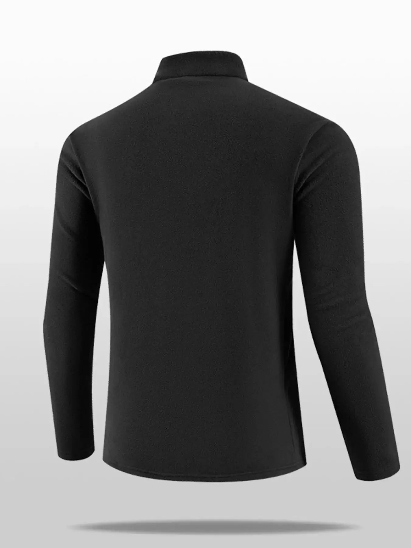 Men's Plus Size Quarter-Zip Fleece Sweatshirt Simply Love