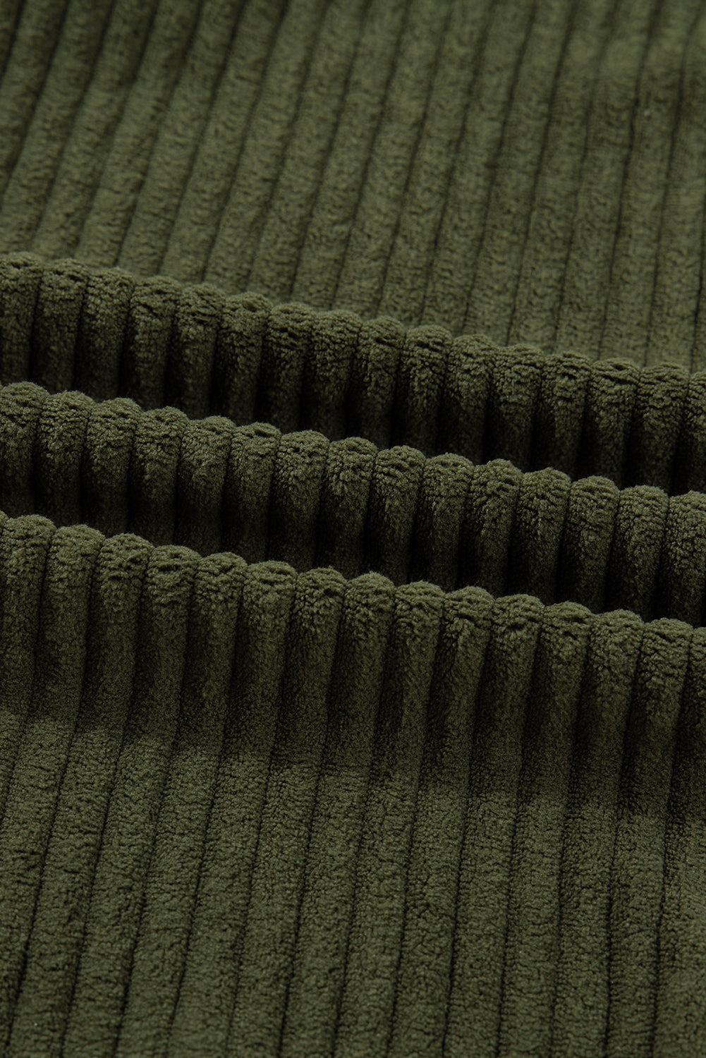 Jungle Green Ribbed Fleece Plaid Print Patchwork Button Up Jacket Cozy Everyday Wear Dear-Lover Dropshipping