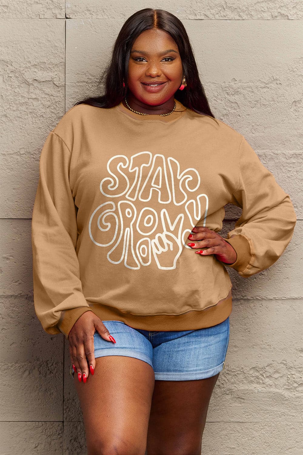 Simply Love Full Size Graphic Sweatshirt.