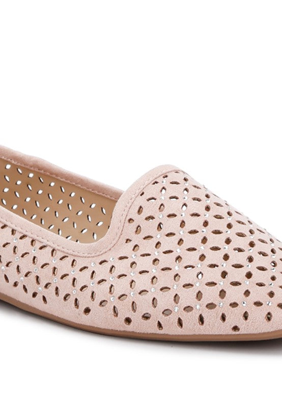 Gordon chic perforated ballerinas