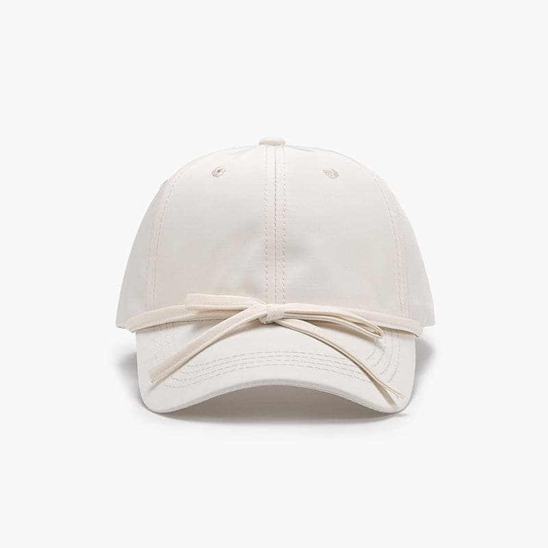 Tied Bow Cotton Baseball Cap.