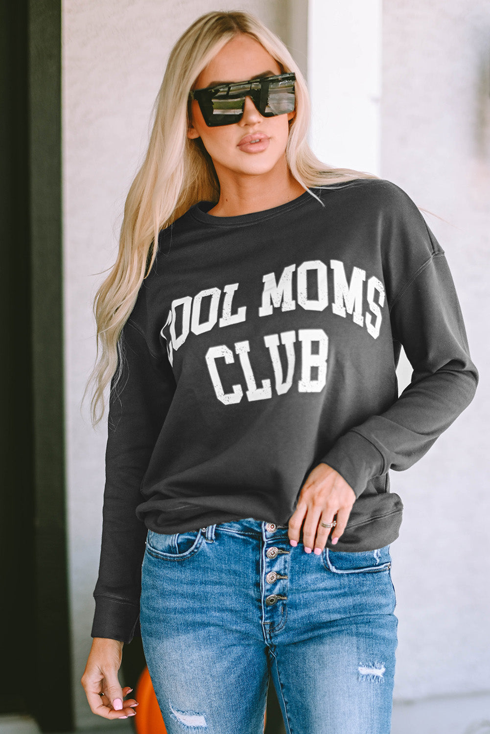 COOL MOM CLUB Round Neck Short Sleeve Sweatshirt Coco’s Tee Boutique