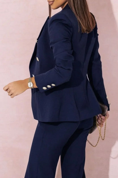 Power Play Double-Breasted Blazer & Tailored Pants Set – Sizes S to 3XL