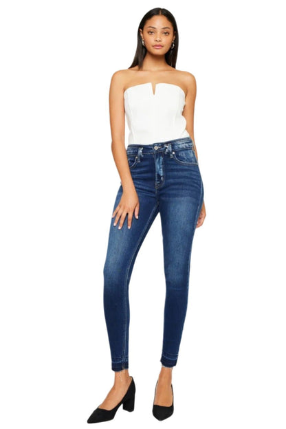 Kancan Full Size High Rise Ankle Skinny Jeans.