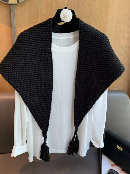 Chunky Knit Tassel Scarf Simply Love