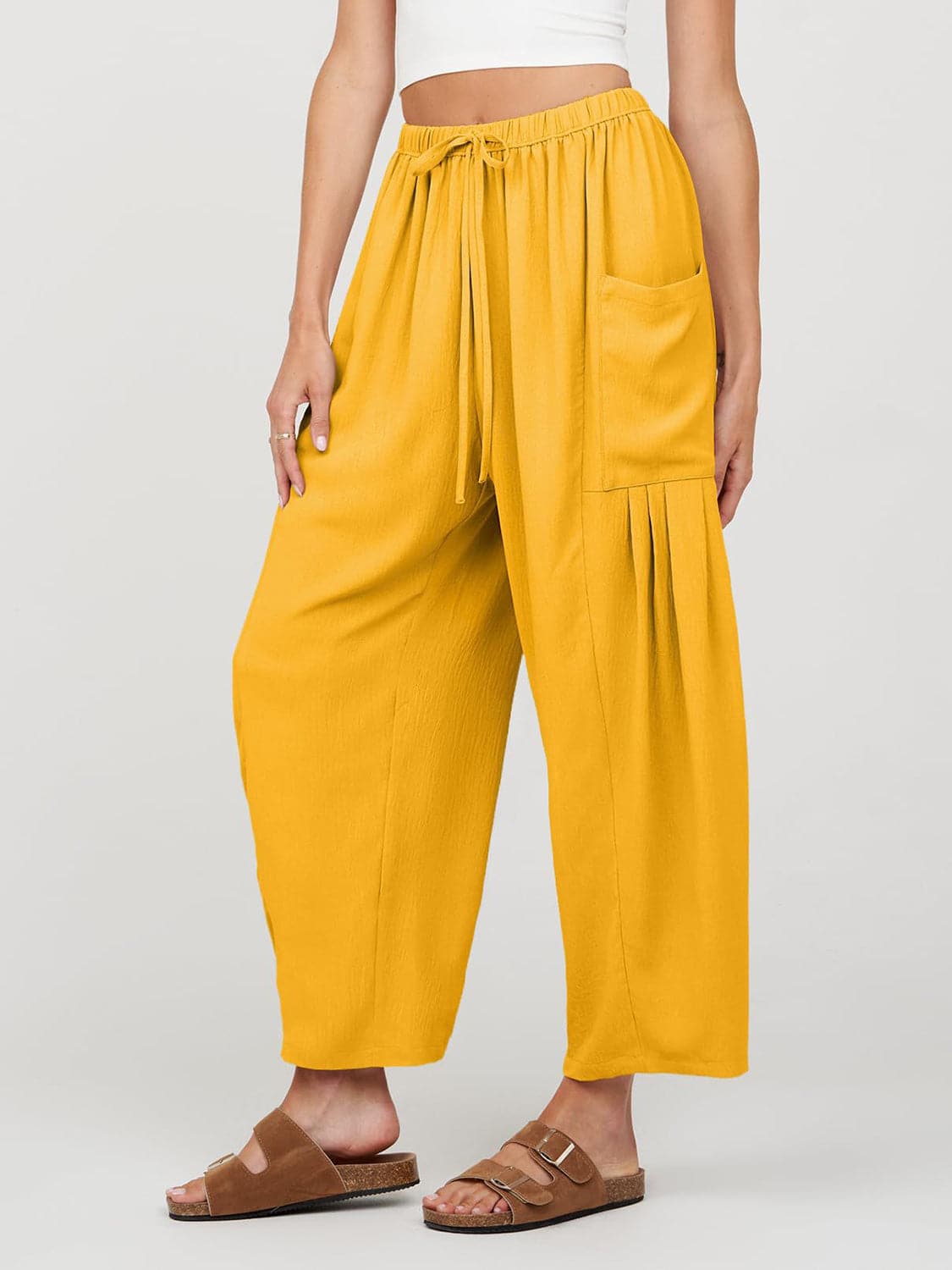 Full Size Wide Leg Pants with Pockets.