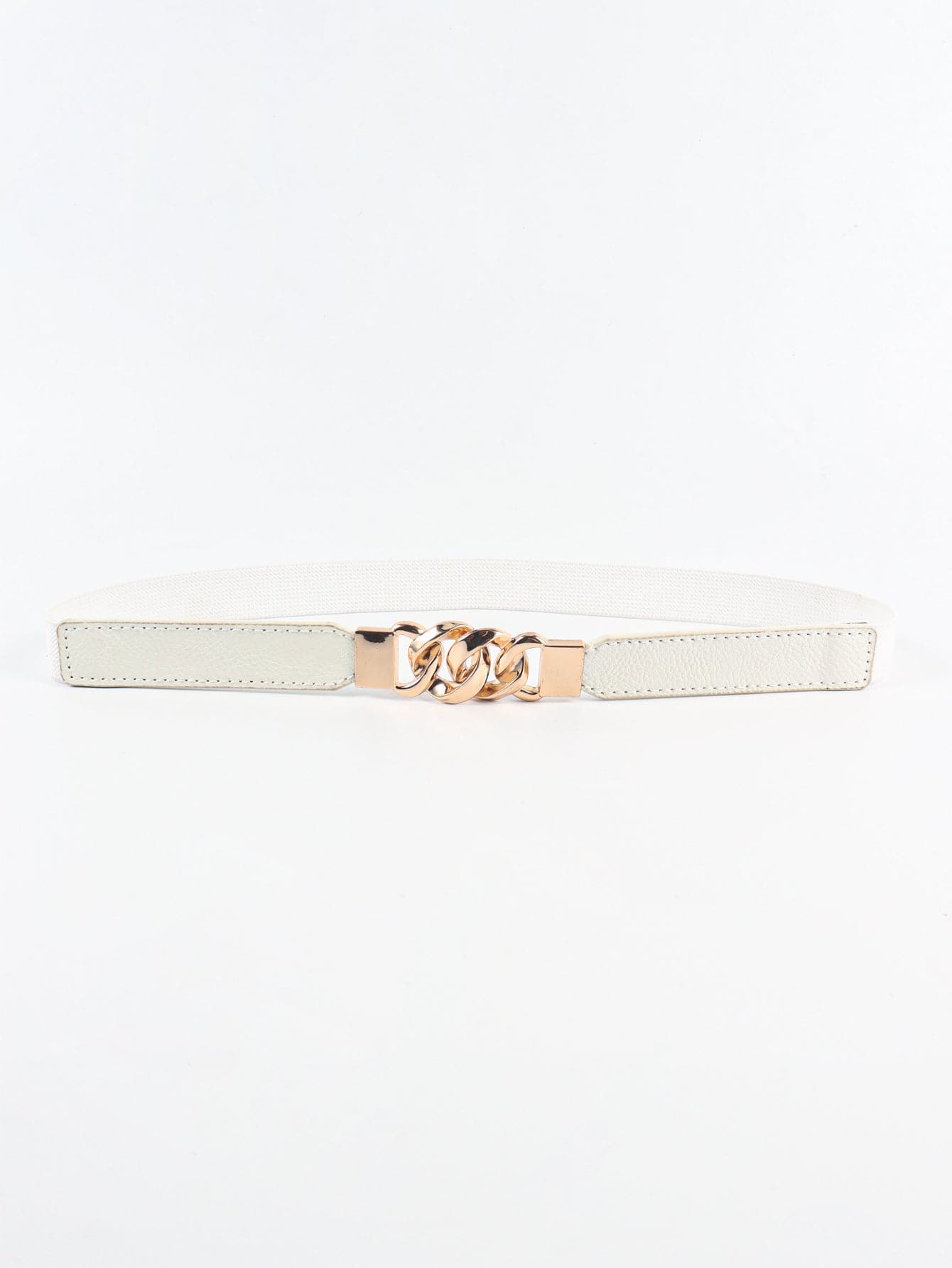 Zinc Alloy Buckle Elastic PU Belt.